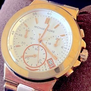 Michael Kors Rose Gold/Copper Chronograph Watch - Style MK5223 BEAUTIFUL OBO